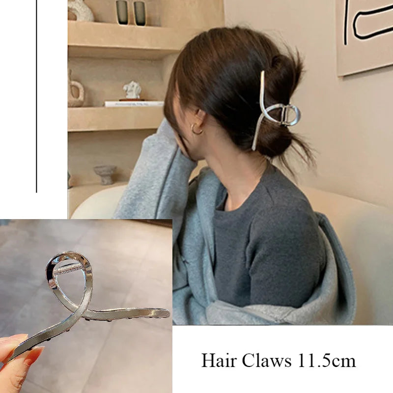 Women's Gold Hair Claw Clip