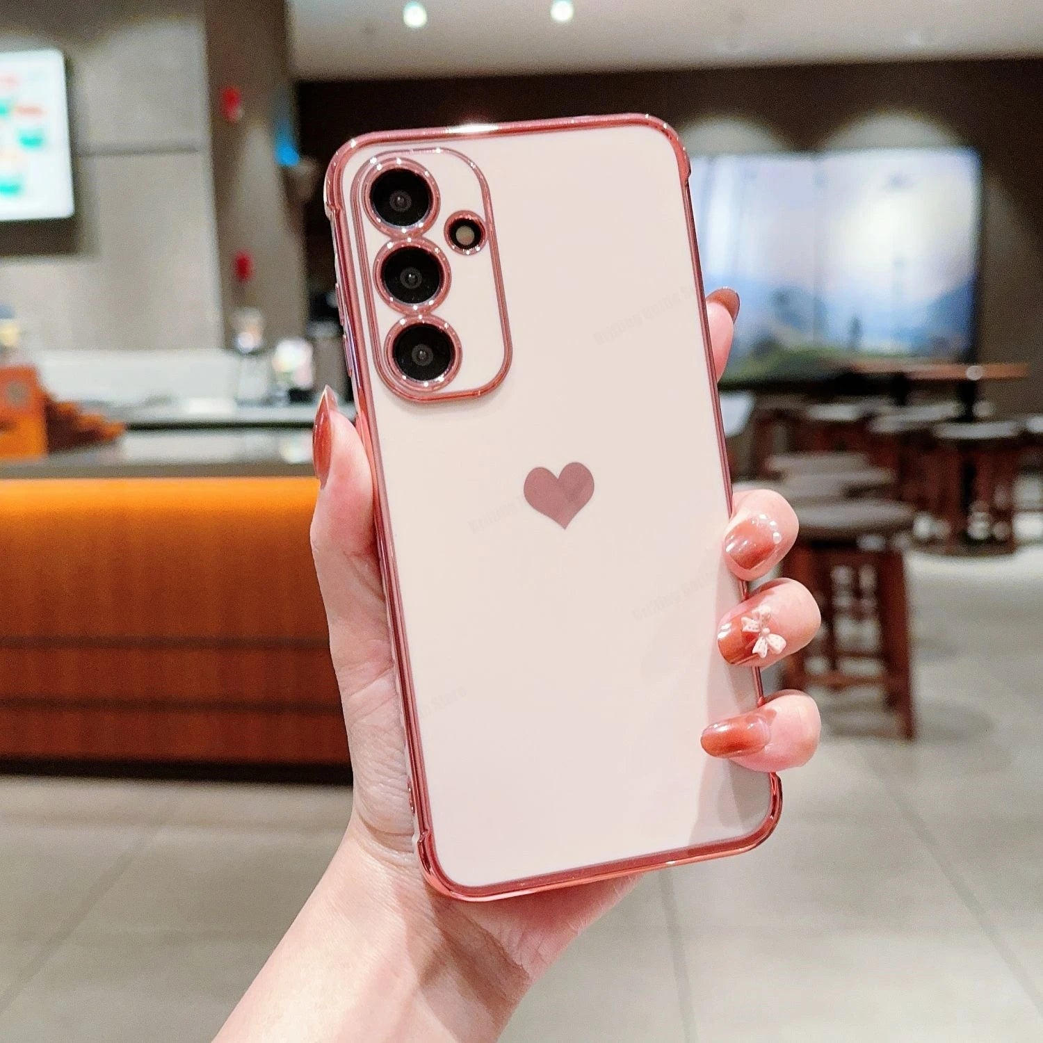 Love Heart Pattern Phone Cover For Samsung Galaxy