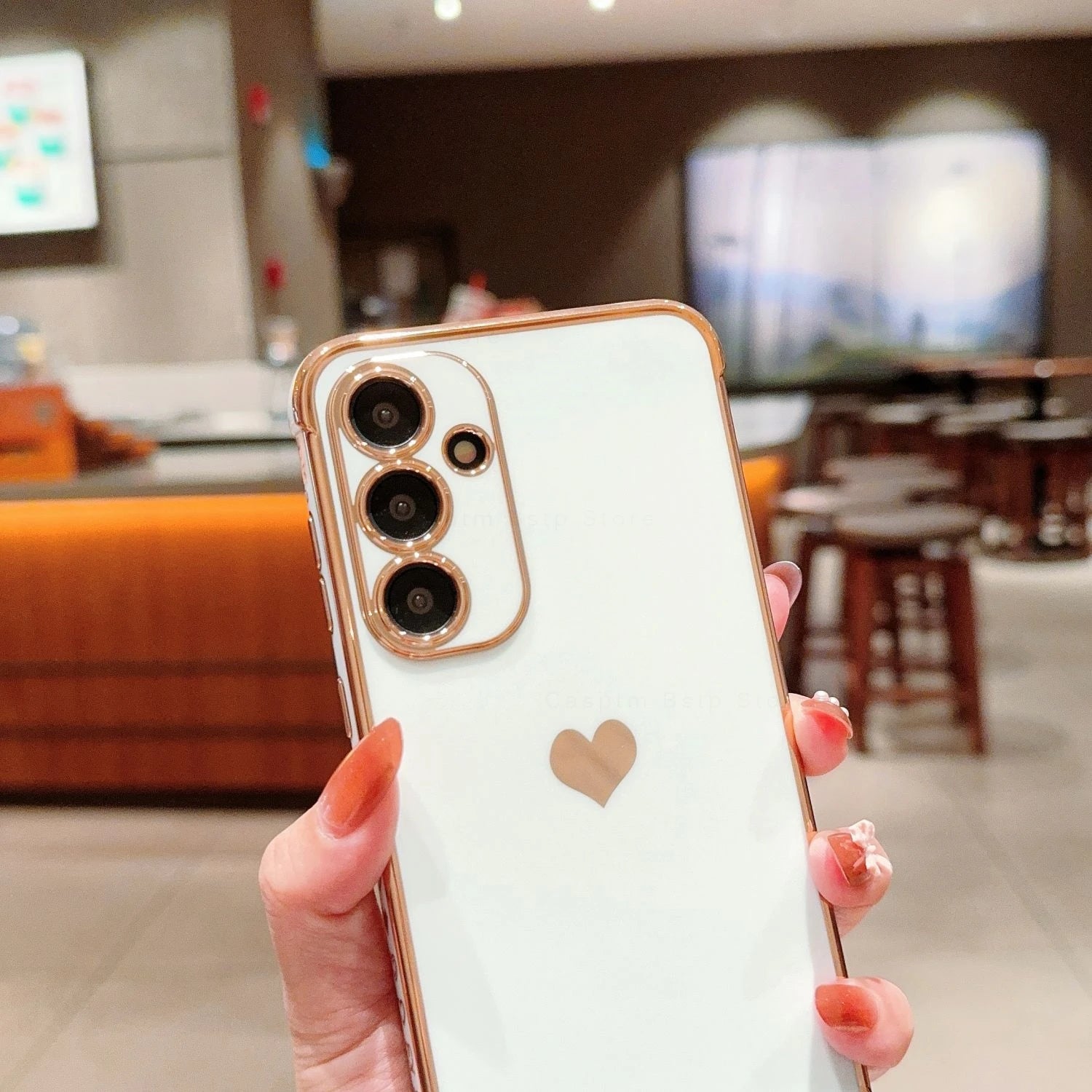 Love Heart Pattern Phone Cover For Samsung Galaxy
