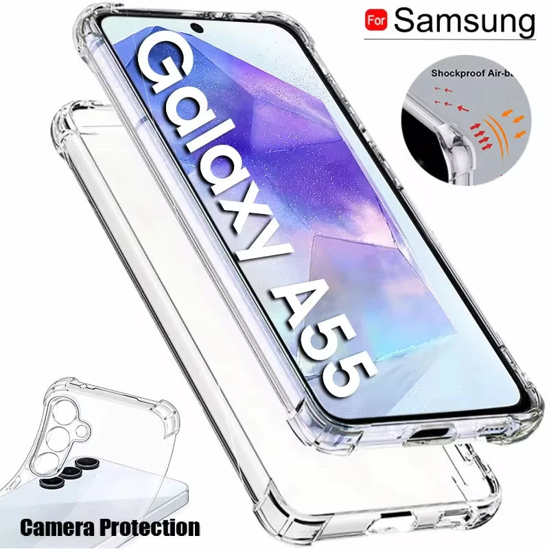 Clear Shockproof Case For Samsung Galaxy