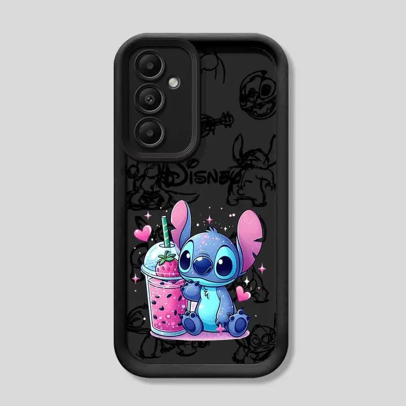 Silicone Soft Disney Stitch Cartoon Phone Case for Samsung Galaxy