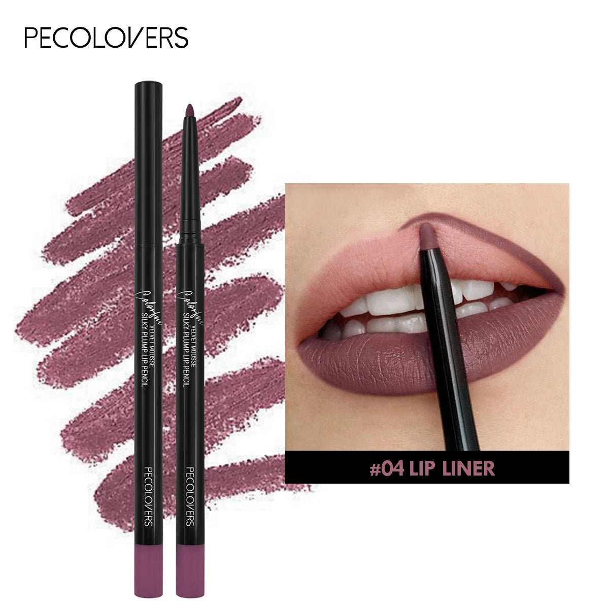 Pecolovers Waterproof Matte Lipliner Pencil