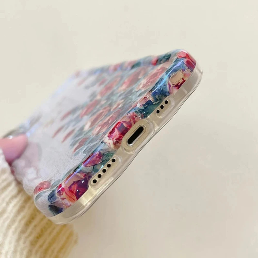 Retro Oil Painting Phone Case For iPhone