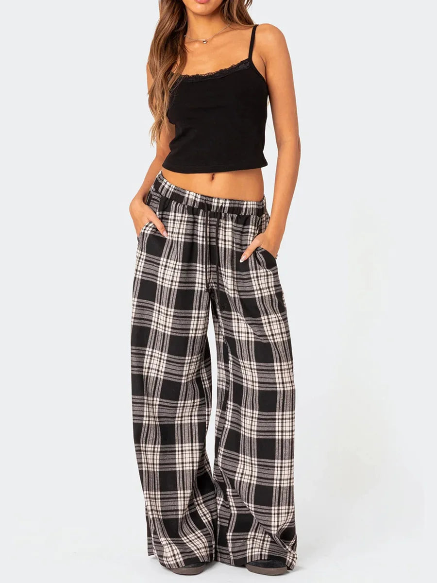 Cute Plaid Pajama Pants