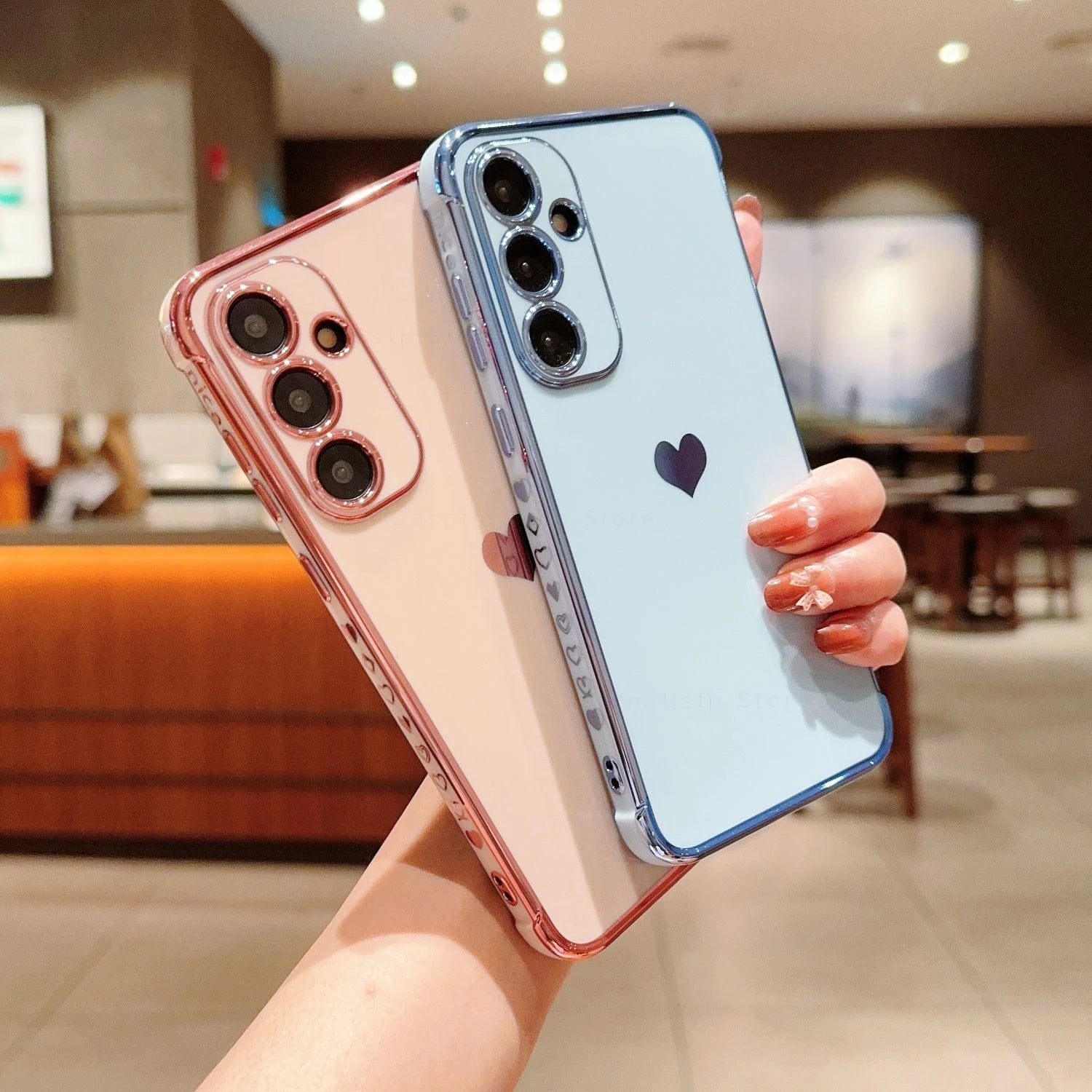 Love Heart Pattern Phone Cover For Samsung Galaxy