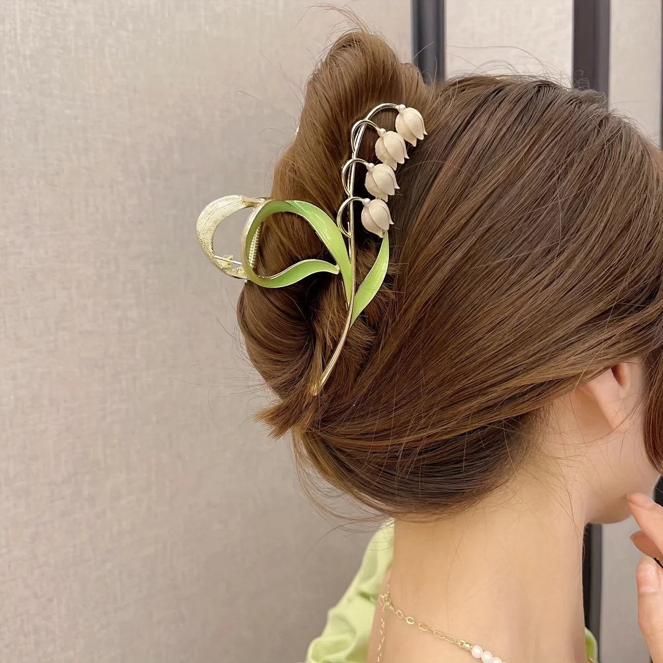 Orchid Flower Hair Clip