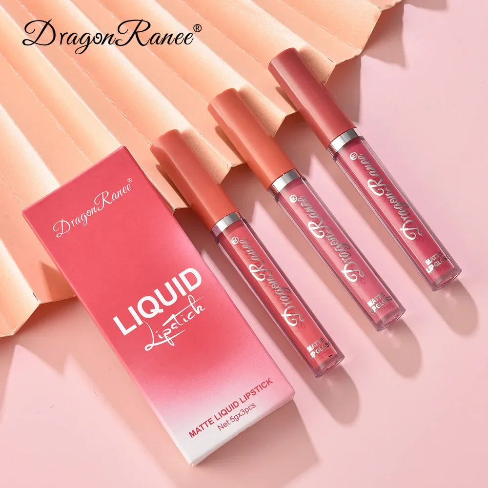 Korean Liquid Lipstick Set 3pcs