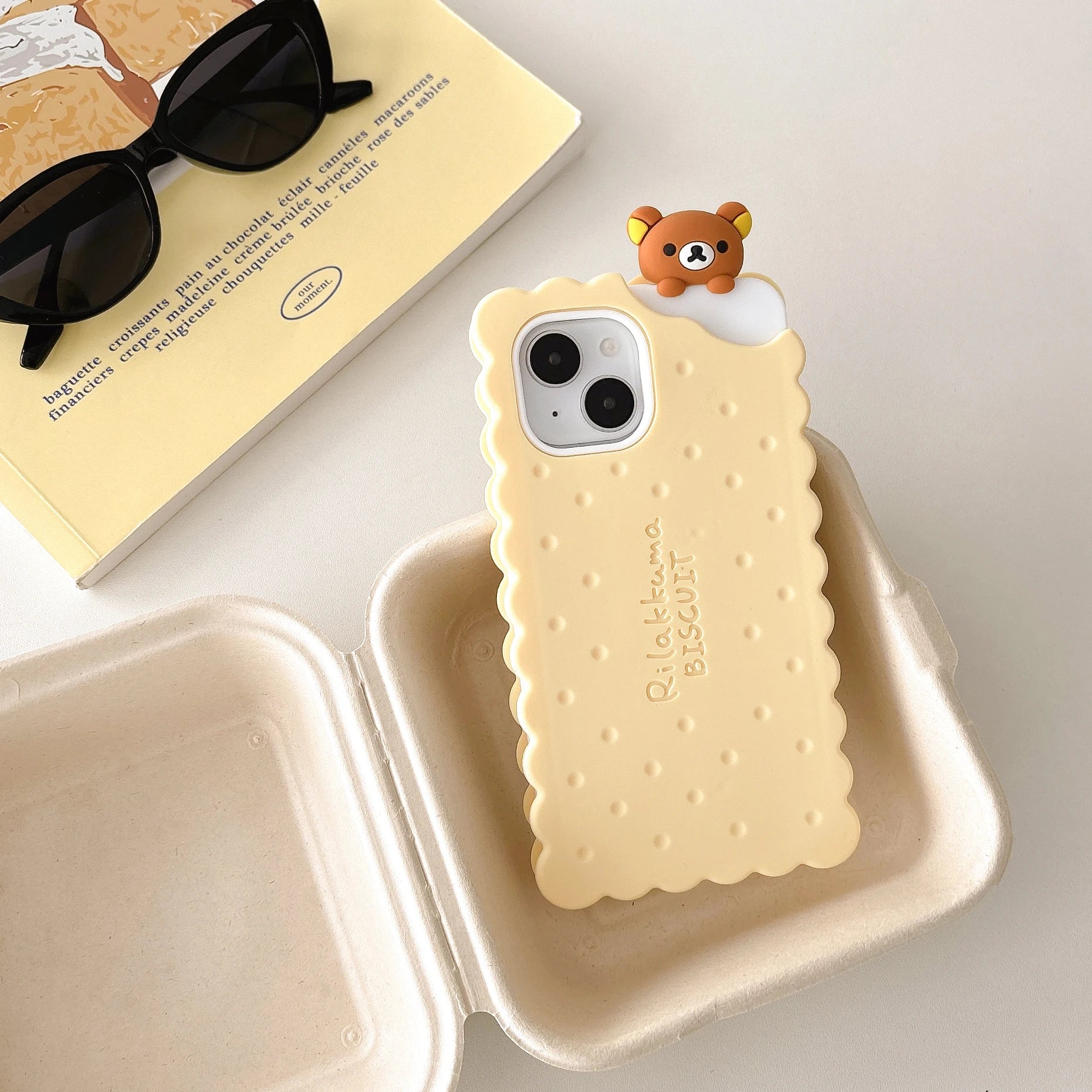 Sandwich Biscuit Bear Phone Case For iPhone