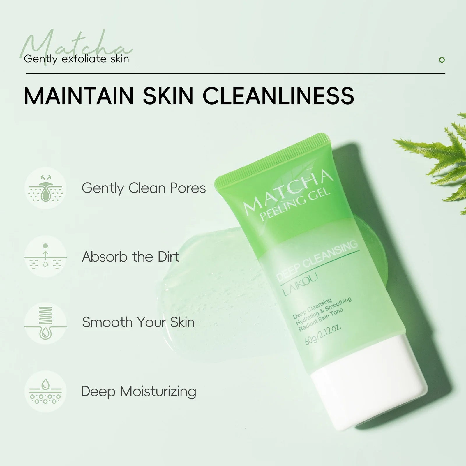 LAIKOU Matcha Exfoliating Peeling Gel