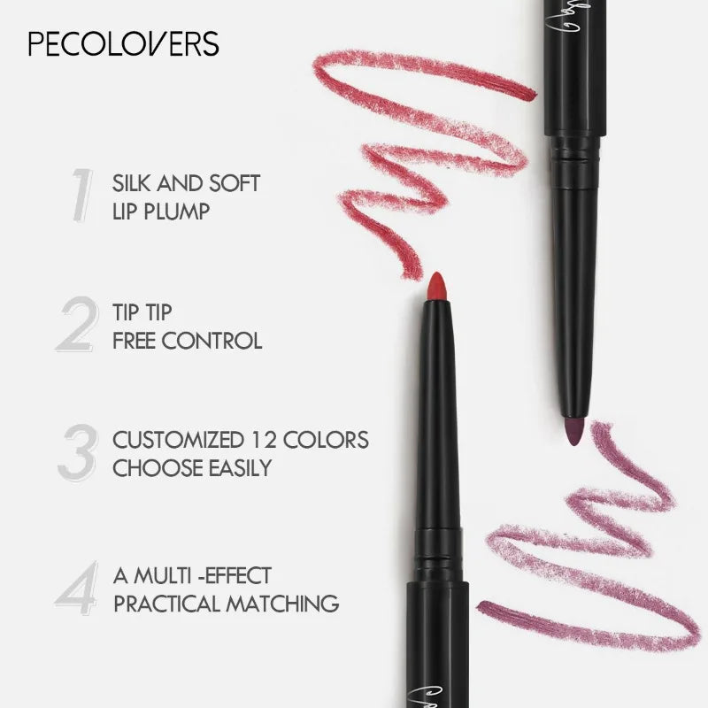 Pecolovers Waterproof Matte Lipliner Pencil