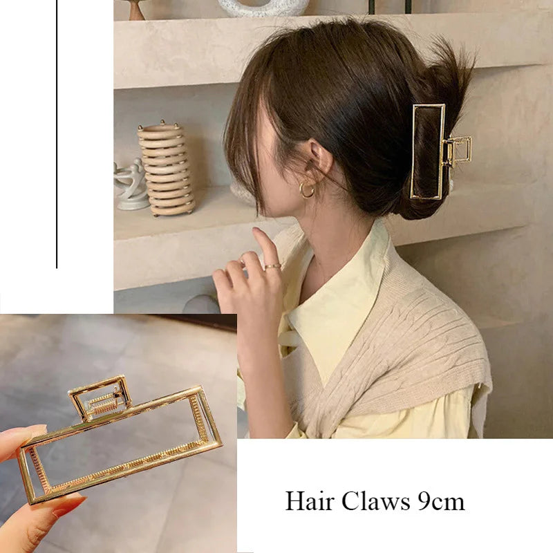 Women's Gold Hair Claw Clip