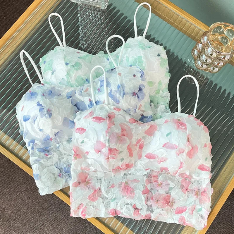 Floral Corset Crop Top