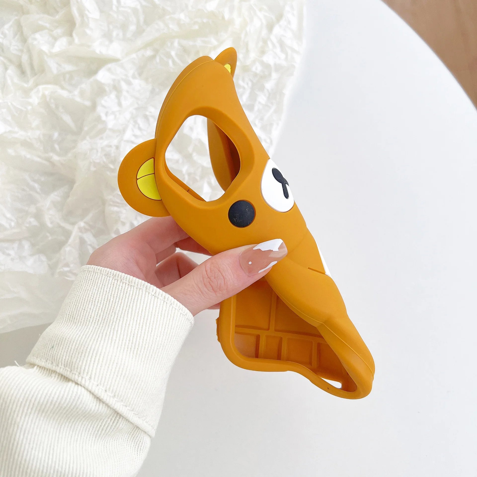 Rilakkuma Bear Silicone Soft Cover Case For iPhone