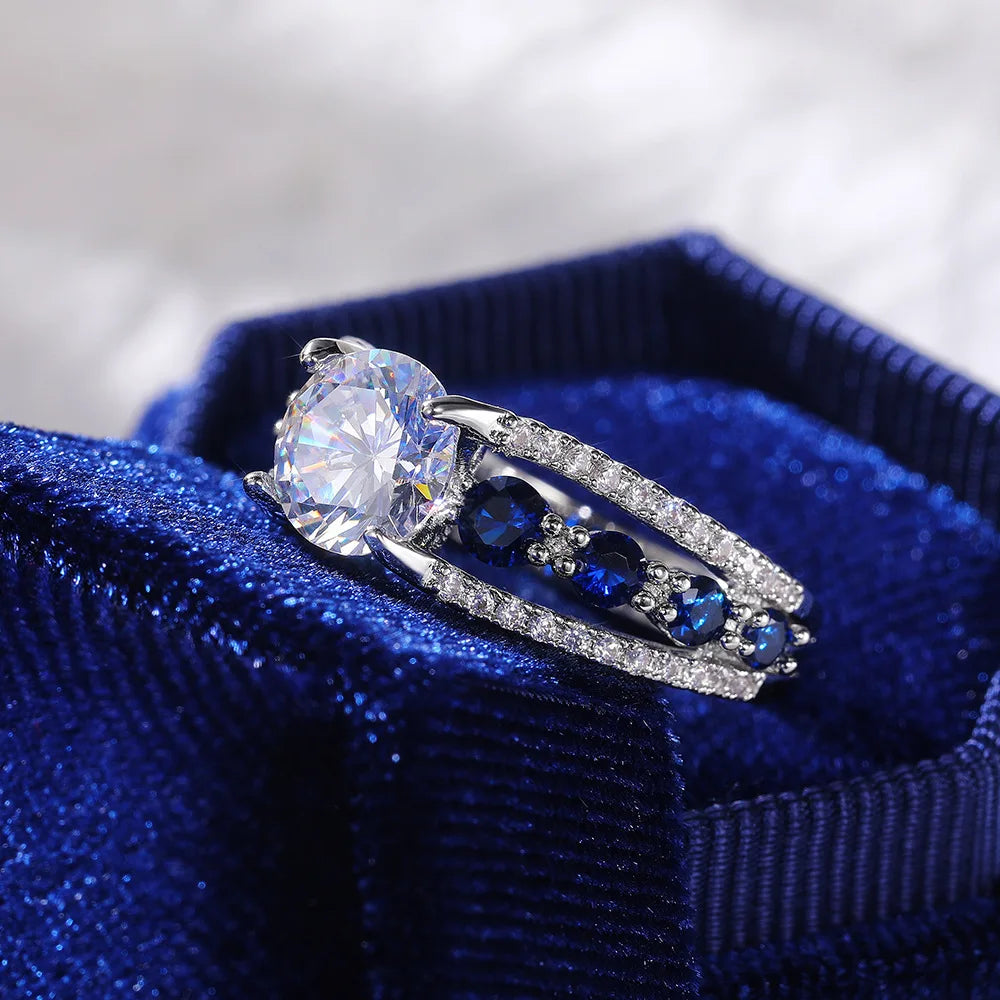 Women's Sapphire Blue Ring