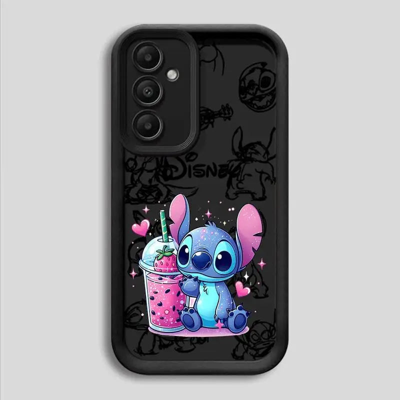 Silicone Soft Disney Stitch Cartoon Phone Case for Samsung Galaxy