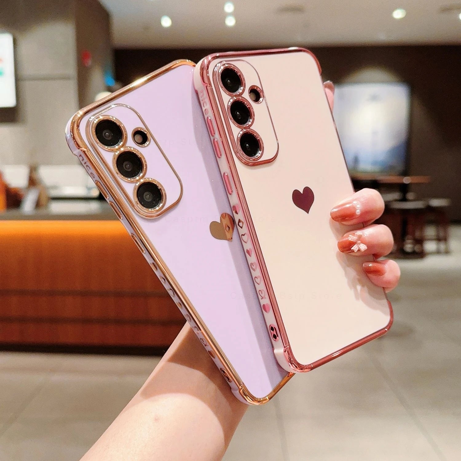 Love Heart Pattern Phone Cover For Samsung Galaxy