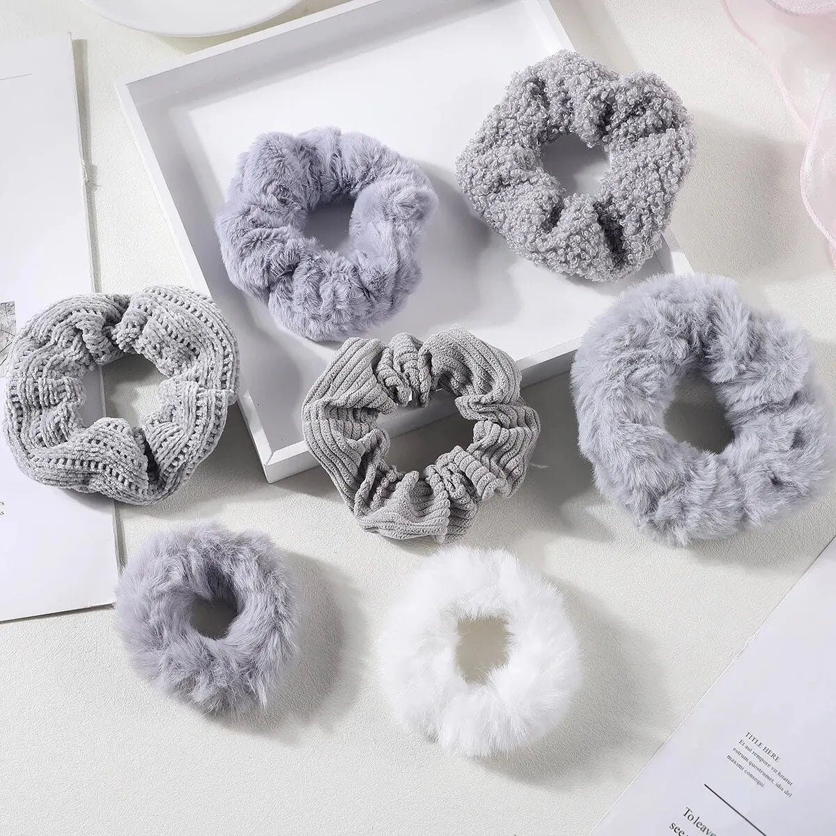 Women's Hair Scrunchies Set