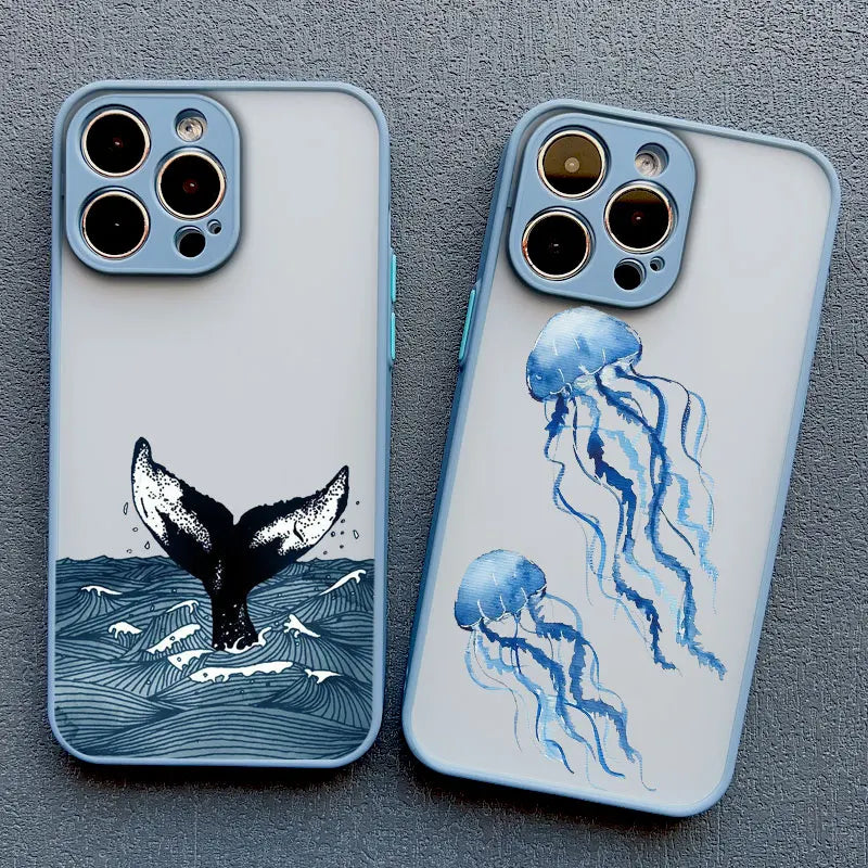Cool Blue Ocean Phone Case For iPhone