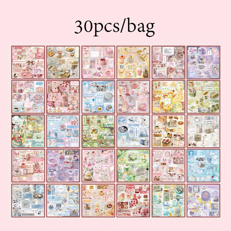 Japanese food sticker book 30pgs
