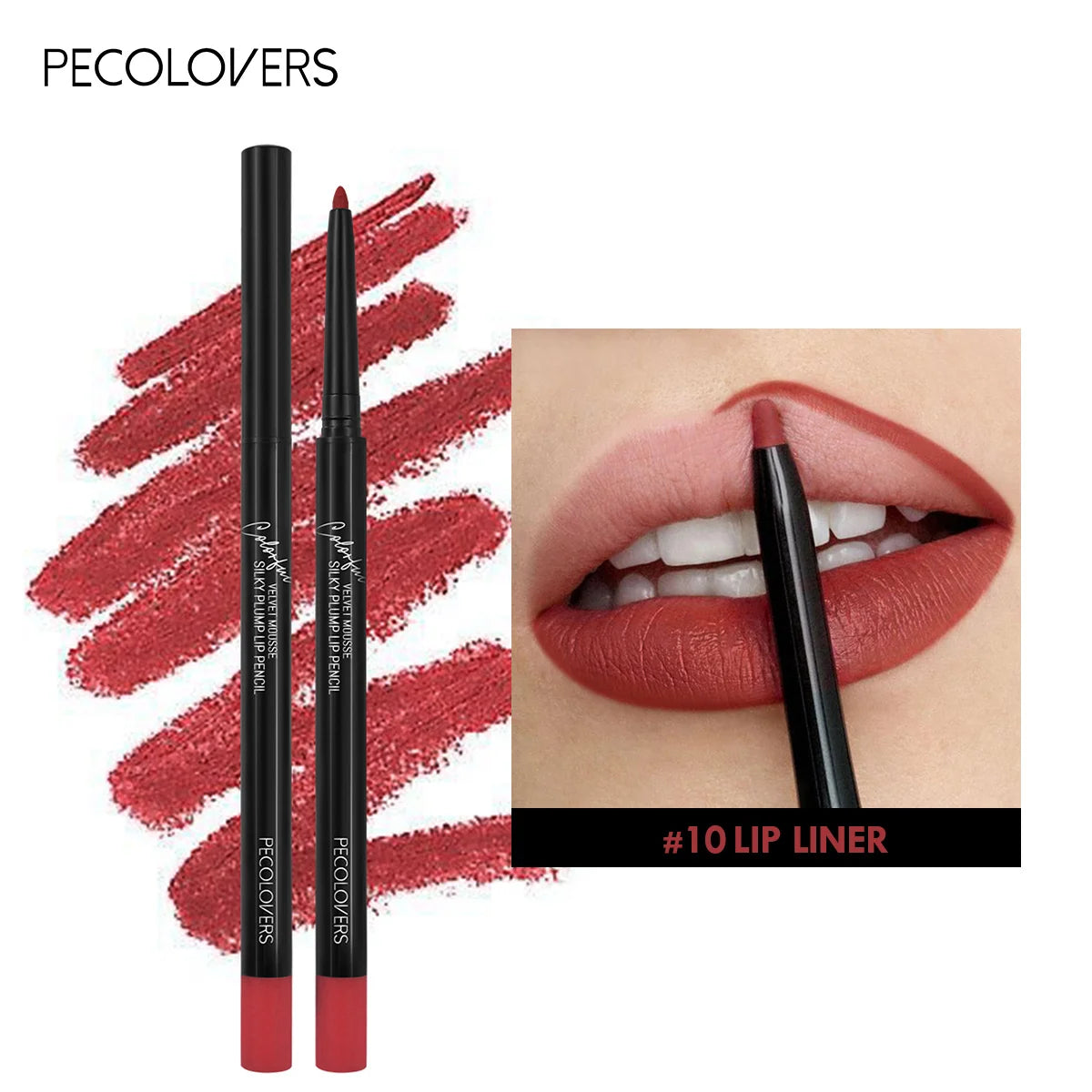 Pecolovers Waterproof Matte Lipliner Pencil