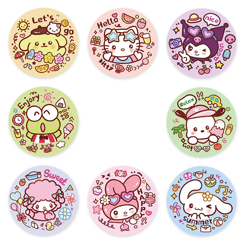 Sanrio Hello Kitty & Friends Sticker Roll 500ct