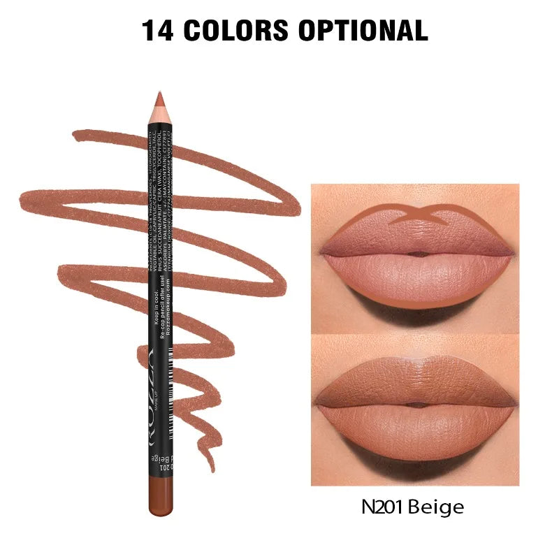 Nude Matte Waterproof Lipliner Pencil