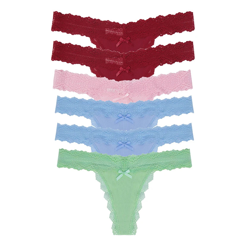 Women's Floral Lace Panties 6pcs