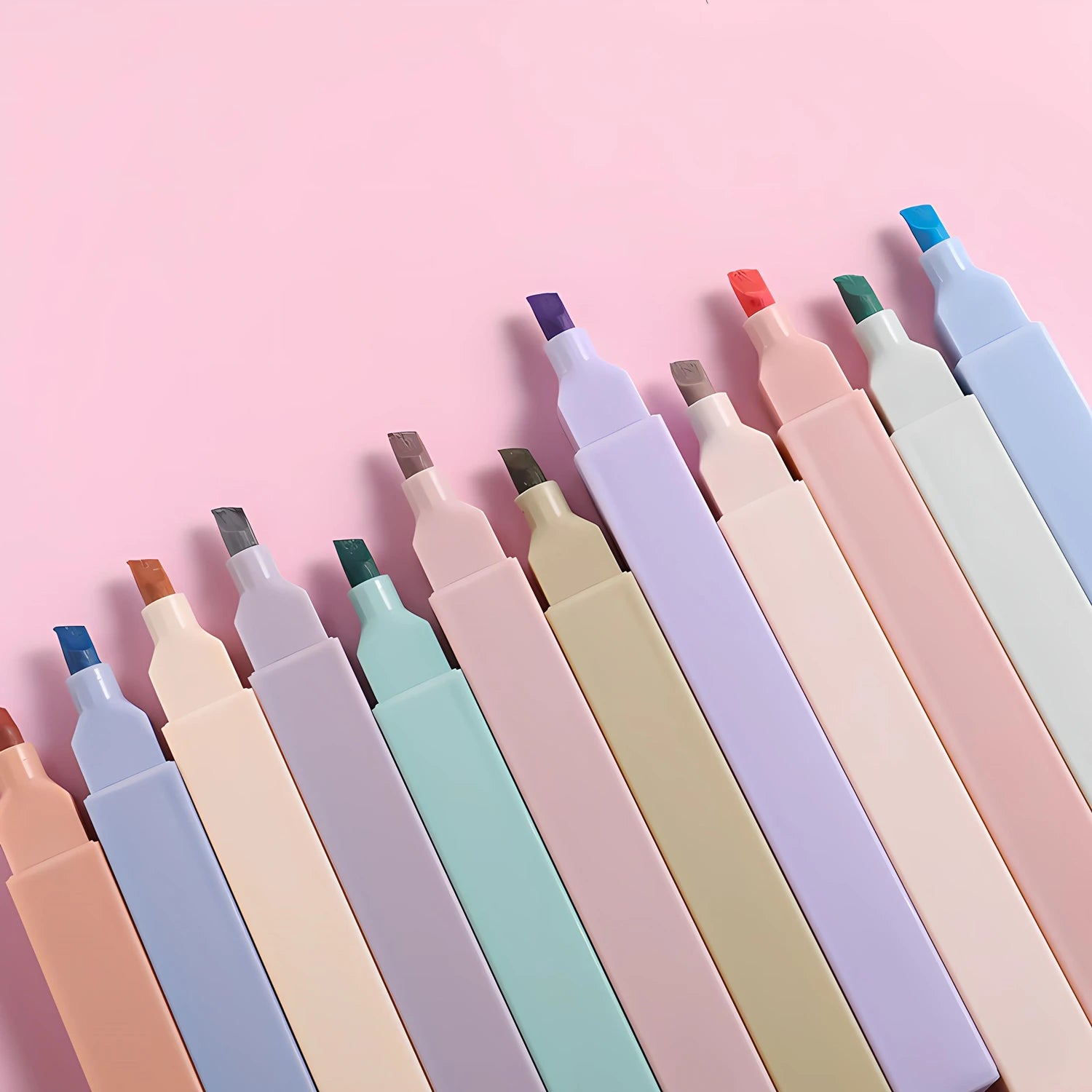 Cute Pastel Highlighter Pens (12 count)