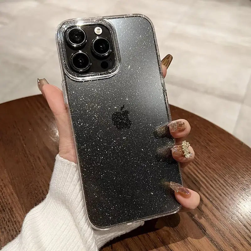 Bling Glitter Clear Phone Case For iPhone