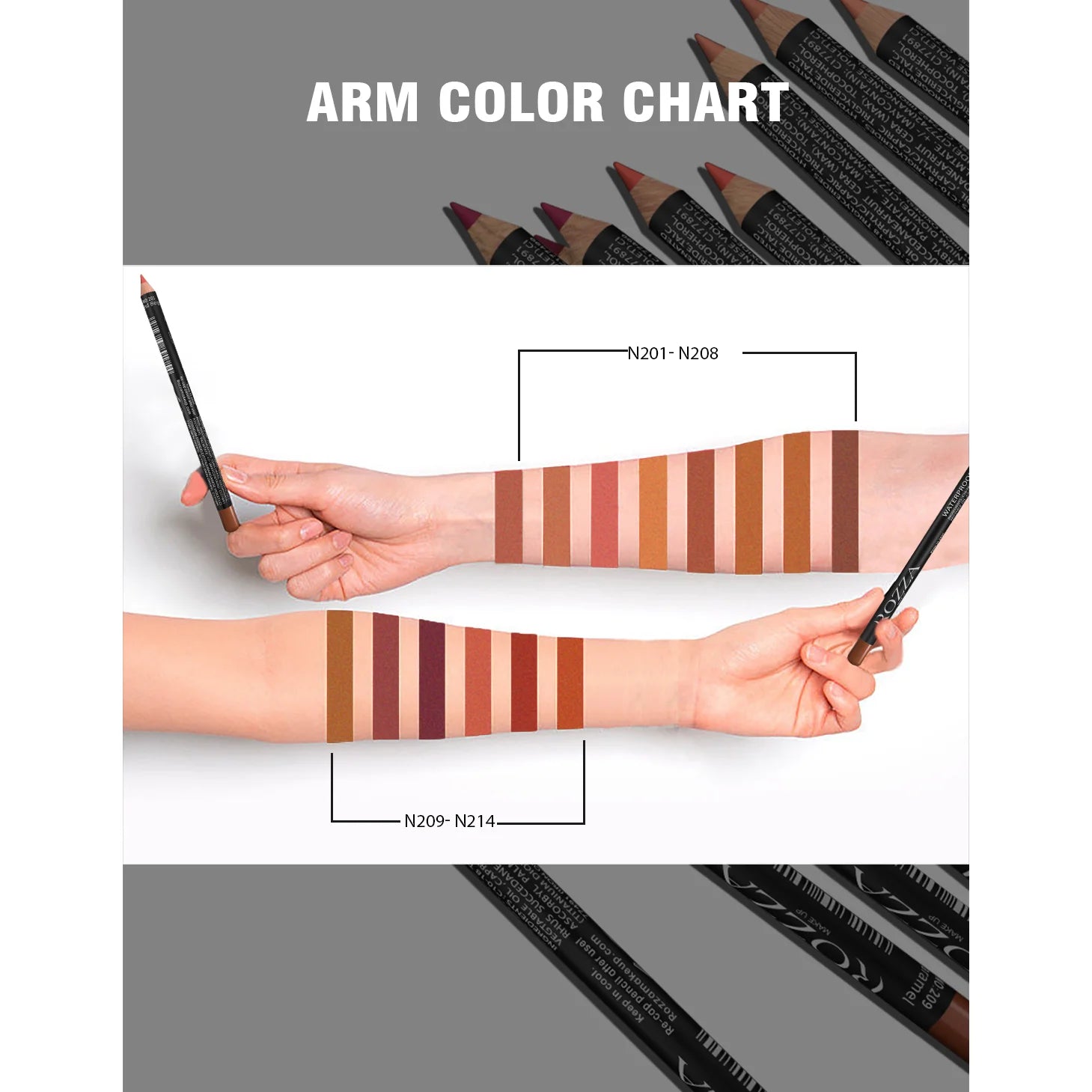 Nude Matte Waterproof Lipliner Pencil