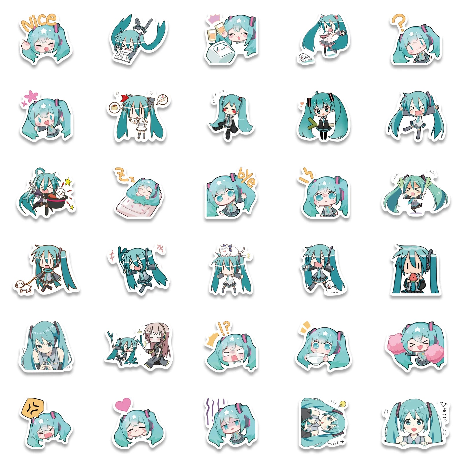 Cute Hatsune Miku Stickers 50pcs