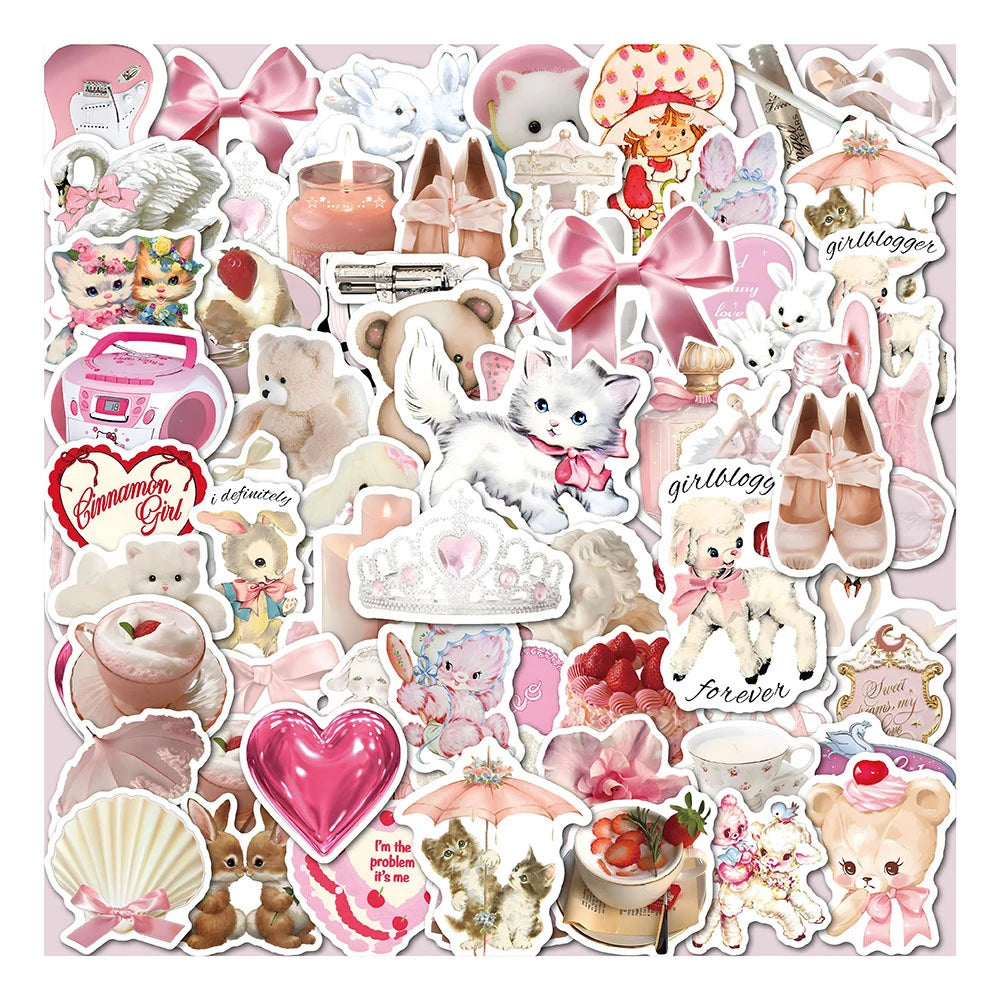 Cute Pink Coquette Stickers