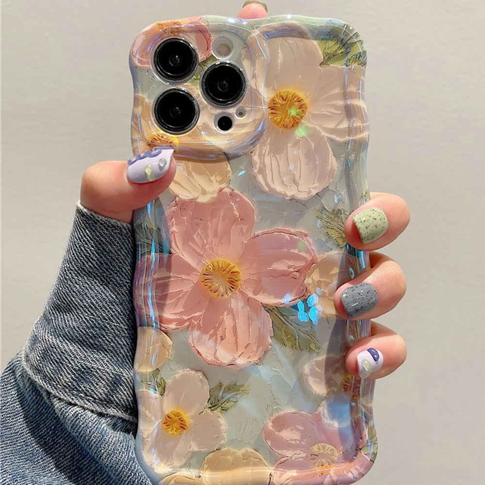 Retro Oil Painting Phone Case For iPhone