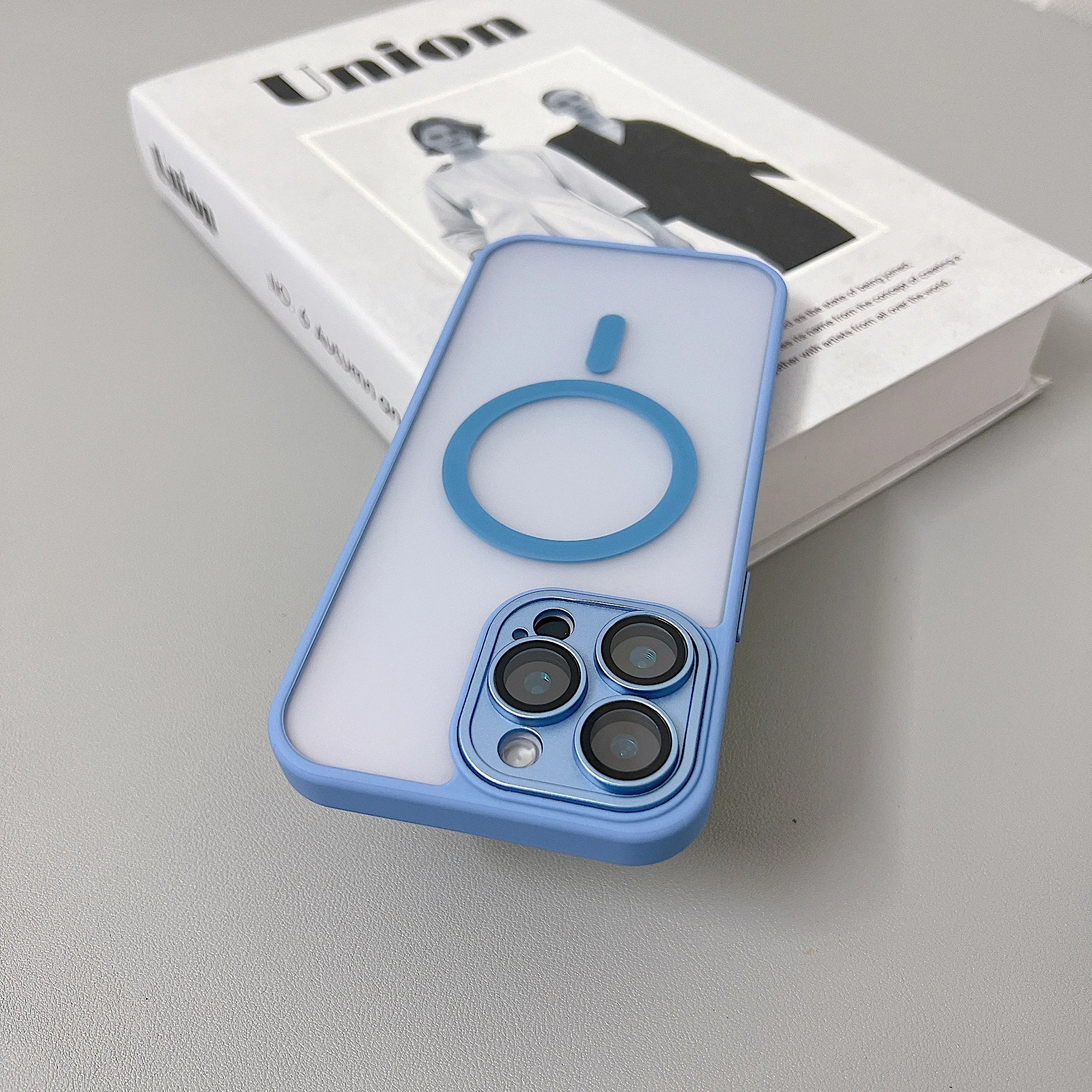 Magnetic Wireless Charge Translucent Case For iPhone