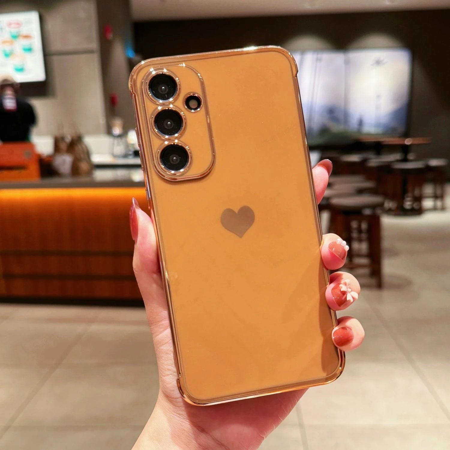 Love Heart Pattern Phone Cover For Samsung Galaxy