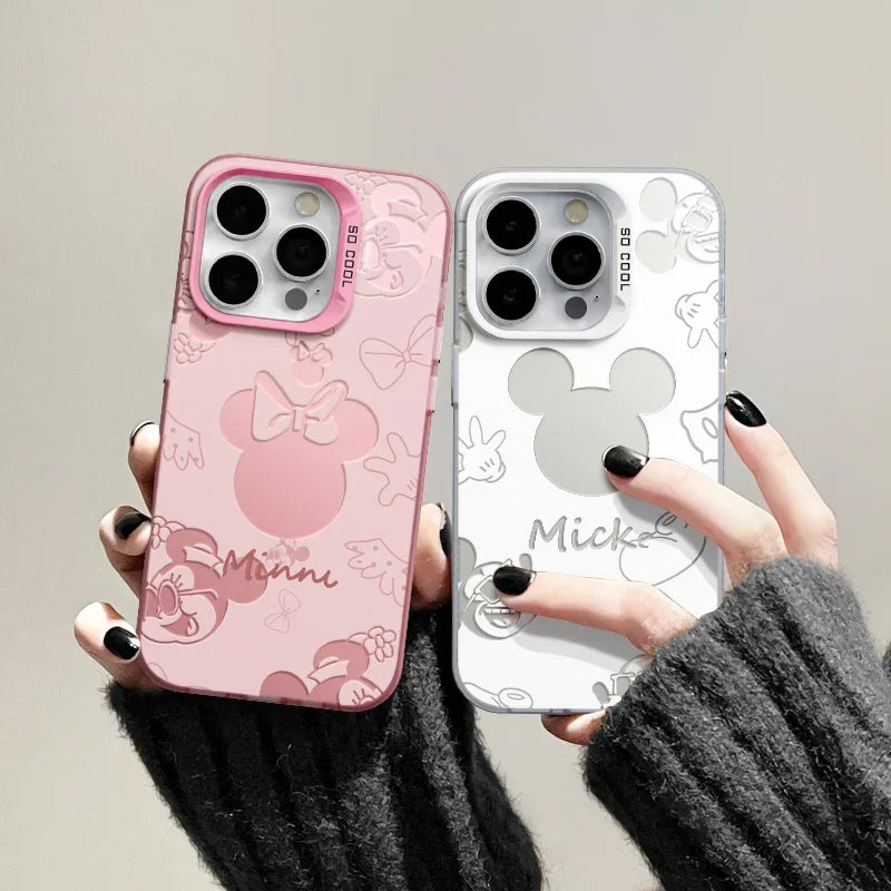 Cartoon Mickey & Minnie Mouse Phone Case For iPhone
