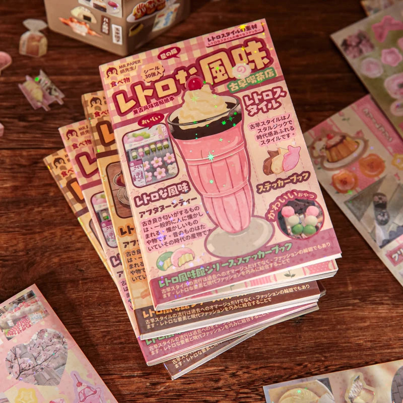 Japanese Cute Retro Sticker Book